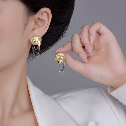 Abstract Exaggerated Earrings: High-End, Metal Sense, Fashion Trend